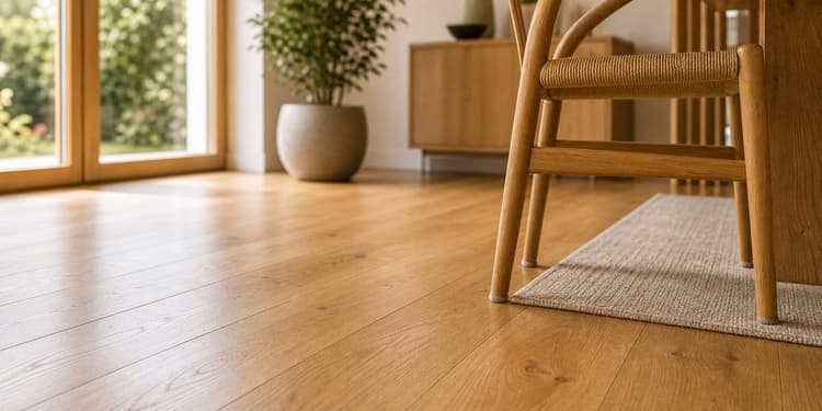 Parkettzustand in einer Wohnung dokumentieren